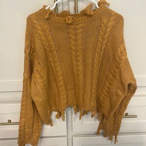 M Rust sweater